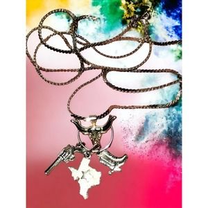 Really adorable Texas charm necklace